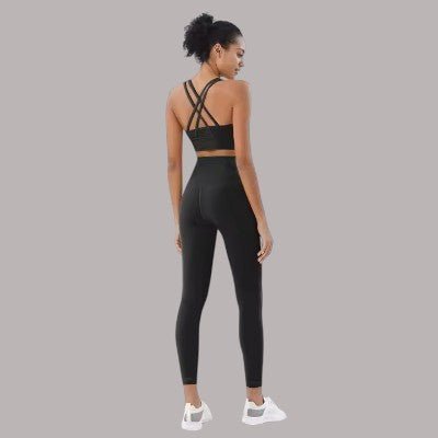 Combinaison Sport Femme - WomenFitnessSet™ - Noir - Bravery Fitness