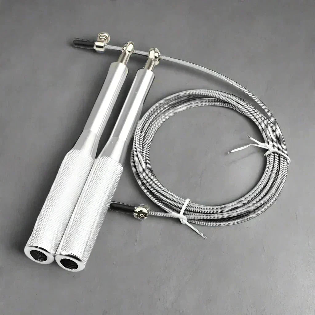 Corde à Sauter - JumpRopeCrossfit™ - Argent - Bravery Fitness