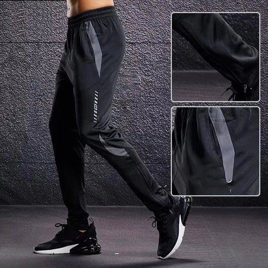 Pantalon sport homme - MenSportPants™ - Noir&Gris - Bravery Fitness