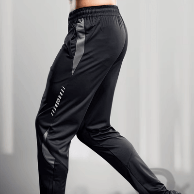 Pantalon sport homme - MenSportPants™ - Noir&Gris - Bravery Fitness